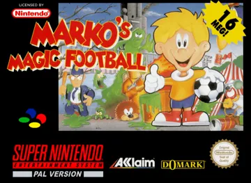 Marko's Magic Football (Europe) (En,Fr,De,Es) box cover front